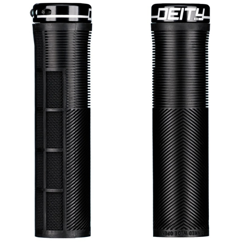 Deity Knuckleduster Lock On Grips Black